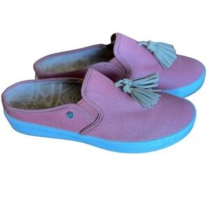 SPENCO CANVAS SLIP-ON Sneaker Comfort Shoes Celine Size 8 Orthotic Slides Mules